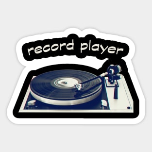 Retro Record Player Sticker